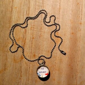 Be Brave Be Kind Pendant Necklace